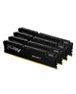 Kingston Technology FURY Beast 64 Go 5600 MT/s DDR5 CL40 DIMM (Kits de 4) Black XMP