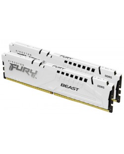 Kingston Technology FURY Beast 32GB 6000MT/s DDR5 CL36 DIMM (Kits de 2) White EXPO