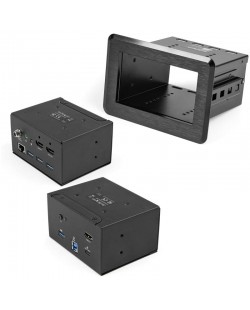 StarTech.com Boîtier de connectivité pour table de conférence - Station d'accueil escamotable - 4K HDMI et Power Delivery