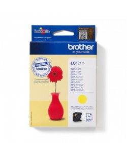 Brother LC-121Y cartouche d'encre 1 pièce(s) Original Jaune