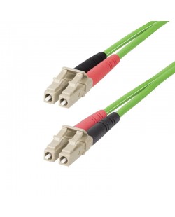 StarTech.com Câble Fibre Optique Multimode OM5 LC à LC (UPC) de 2m, Cordon/Jarretière/Connecteur Fibre Optique 50/125µm Dupl