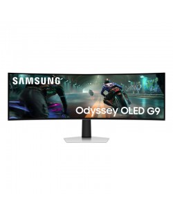 Samsung S49DG910SU écran plat de PC 124,5 cm (49") 5120 x 1440 pixels Dual QHD OLED Argent