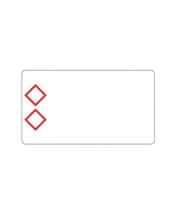 Brother LTZ12055F2PI étiquette auto-collante Rectangle Blanc, Rouge
