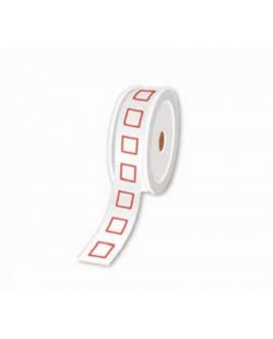 Brother LTZ12100FGHS étiquette auto-collante Carré Blanc, Rouge