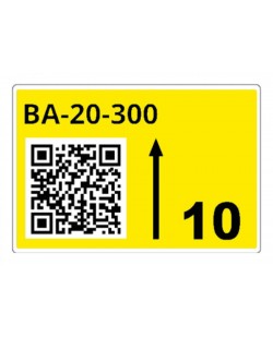 Brother LTZ16055FQR étiquette auto-collante Rectangle Jaune