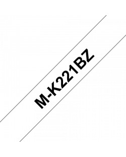 Brother M-K221BZ ruban d'étiquette Noir sur blanc