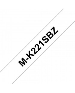 Brother M-K221SBZ ruban d'étiquette Noir sur blanc