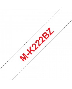 Brother M-K222BZ ruban d'étiquette Rouge sur blanc