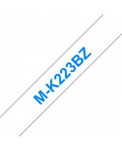 Brother M-K223B ruban d'étiquette Bleu sur blanc