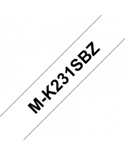 Brother M-K231SBZ ruban d'étiquette Noir sur blanc
