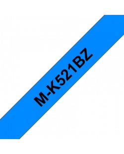 Brother M-K521B ruban d'étiquette Noir sur bleu