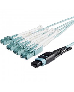 StarTech.com MPO8LCPL10M câble InfiniBand et à fibres optiques 10 m MPO/MTP 8x LC Couleur aqua