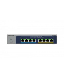 NETGEAR MS108EUP Géré L2/L3 2.5G Ethernet (100/1000/2500) Connexion Ethernet, supportant l'alimentation via ce port (PoE) Gris