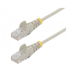 StarTech.com Câble Ethernet CAT6 Gris Fin de 7m, Sans Accroc, 100W PoE, UTP, LSZH, Fil de Cuivre Pur 28AWG, Cordon Patch Résea