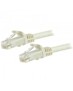 StarTech.com Cordon de raccordement UTP CAT6 (1,5 m) sans crochet - Câble patch RJ45 - Blanc