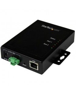 StarTech.com Serveur de périphériques à 2 ports série RS232 vers IP Ethernet - Métallique et montable
