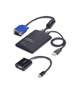 StarTech.com Adaptateur de PC Portable pour Crash Cart, Console KVM USB/VGA/Mini DisplayPort, Transfert de Fichiers et Capture V