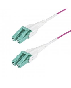 StarTech.com Câble Fibre Optique Multimode OM4 LC vers LC (UPC) de 5m, Erika Violet, 50/125 µm, 40G/100G, LOMMF/VCSEL, Cordon