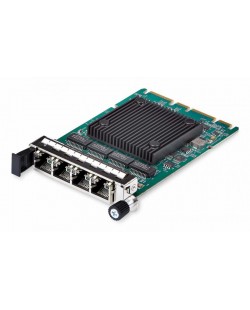 StarTech.com Carte Réseau à 4 Ports RJ45 Gigabit OCP 3.0 avec Intel® I350-AM4, Carte Réseau Serveur Compatible SFF 4C+, Ethe