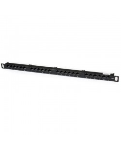 StarTech.com Tableau de connexion Cat5e 0,5U 24 ports - Tableau de connexion RJ45 Ethernet Cat5e 110 à montage en rack