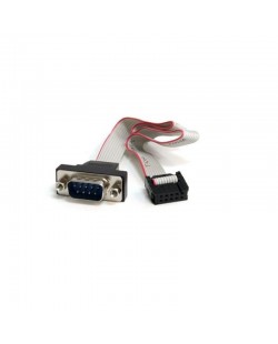 StarTech.com Câble série mâle 9 broches de 41 cm à montage sur panneau vers adaptateur de carte mère 10 broches