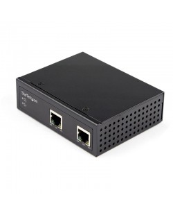 StarTech.com Répéteur PoE Gigabit Industriel 1 Port - 60W 802.3bt PoE /PoE+/ PoE++ - 100m - Amplificateur Réseau Power Over E