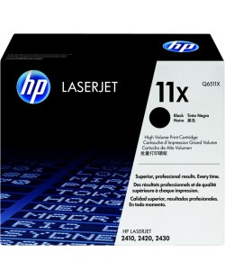 HP 11X High Yield Black Original LaserJet Toner Cartridge Cartouche de toner 1 pièce(s) Noir