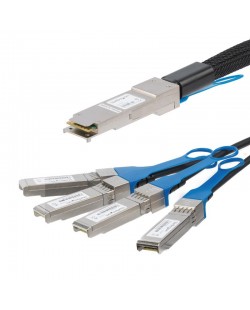 StarTech.com Câble QSFP+ vers 4x SFP+ à connexion directe compatible Cisco QSFP-4SFP10G-CU5M - 5 m