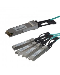 StarTech.com Câble QSFP+ vers 4x SFP+ optique actif (AOC) compatible Cisco QSFP-4X10G-AOC10M - 15 m