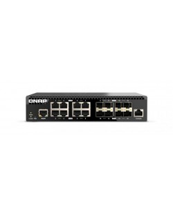 QNAP QSW-M3216R-8S8T commutateur réseau Géré L2/L3 10G Ethernet (100/1000/10000) 1U Noir