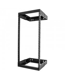 StarTech.com Rack Réseau Mural 24U à 2 Montants, Rack Serveur 19" à Cadre Ouvert avec Profondeur Ajustable, Rack de Données