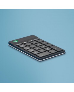 R-Go Tools Clavier R-Go Numpad Break, clavier numérique ergonomique avec logiciel de pause, bluetooth, noir