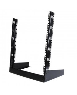 StarTech.com Rack de Bureau Noir à Cadre Ouvert 12 U 19" - Rack 2 Montants 19 Pouces