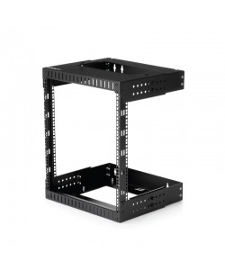 StarTech.com Rack Réseau Mural 12U à 2 Montants, Rack Serveur 19" à Cadre Ouvert avec Profondeur Ajustable, Rack de Données