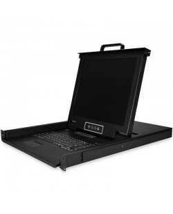 StarTech.com RKCONS1716K support d'ordinateurs 43,2 cm (17") 1280 x 1024 pixels Acier Noir 1U