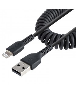 StarTech.com Câble USB vers Lightning de 50cm - Certifié Mfi - Adaptateur USB Lightning Noir, Gaine durable en TPE - Cordon Ch