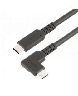 StarTech.com Câble USB-C de 50cm, Coudé à Droite, USB 10Gbps, 100W (5A) Power Delivery, 8K 60Hz/4K 144Hz DP Alt Mode, Cordon