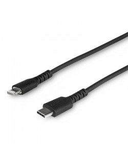 StarTech.com Câble USB-C vers Lightning Noir Robuste 1m - Câble de Charge/Synchronistation USB Type C vers Lightning Fibre Ara