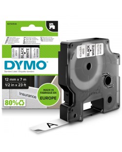 DYMO D1 étiquettes autocollantes authentiques | impression en noir sur fond blanc | 12 mm x 7 m | pour étiqueteuses LabelManag
