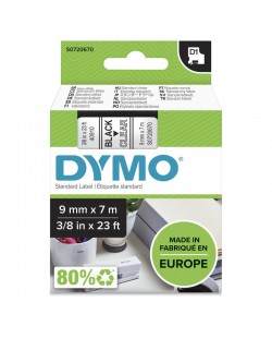 DYMO D1 étiquettes autocollantes authentiques | impression en noir sur fond clair | 9 mm x 7 m | pour étiqueteuses LabelManage