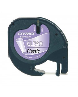 DYMO 12mm LetraTAG Plastic tape ruban d'étiquette
