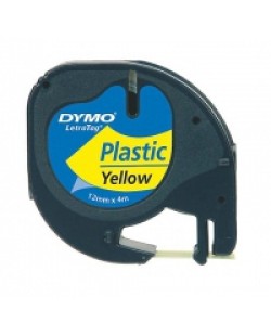 DYMO 12mm LetraTAG Plastic tape ruban d'étiquette