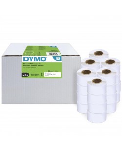 DYMO LW étiquettes d'adresse autocollantes authentiques | 28 mm x 89 mm | 24 rouleaux de 130 étiquettes faciles à décoller (
