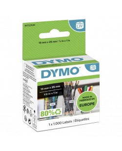 DYMO LW petites étiquettes autocollantes authentiques polyvalentes | 13 mm x 25 mm | rouleau de 1000 étiquettes faciles à dé