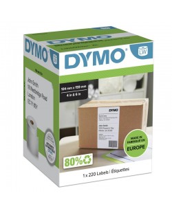 DYMO LW étiquettes authentiques d’expédition extra-larges pour étiqueteuses LabelWriter 5XL/4XL | 104 mm x 159 mm | rouleau