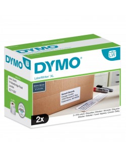 DYMO LW étiquettes d'expéditions haute capacité autocollantes authentiques | 102 mm x 59 mm | assortiment de couleurs | 2 rou