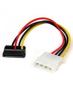 StarTech.com Adaptateur de câble d’alimentation LP4 vers SATA à angle gauche 4 broches - 15 cm