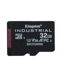 Kingston Technology Carte 32GB microSDHC Industrielle C10 A1 pSLC emballage individuel sans adaptateur