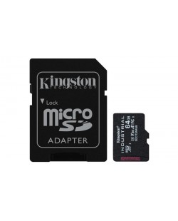 Kingston Technology Carte 64GB microSDXC Industrielle C10 A1 pSLC + adaptateur SD