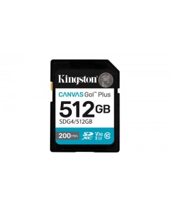 Kingston Technology Canvas Go! Plus 512 Go SDXC Canvas Go Plus Gen4 200 Mo/s C10 UHS-I U3 V30
